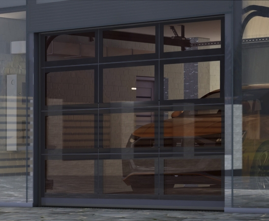 Панорамные ворота Алютех AluPro в Лабинске