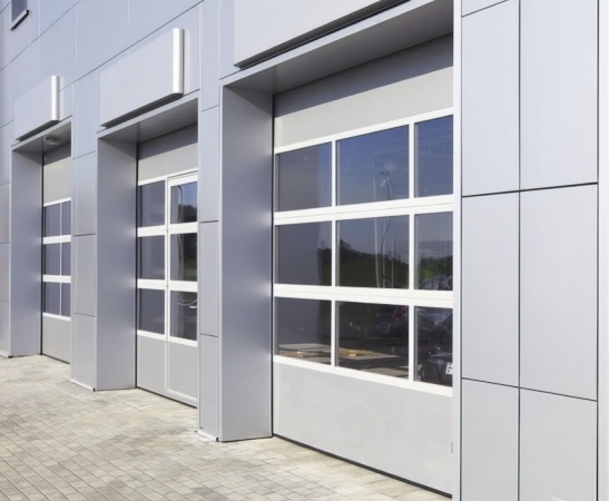 Панорамные ворота Алютех Alutrend в Лабинске