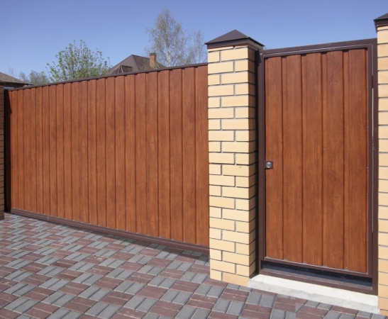 Ворота из металлического сайдинга в Лабинске